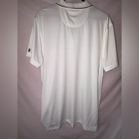 Izod White and Red Polo Shirt with Classic Collar - Picture 4 of 8